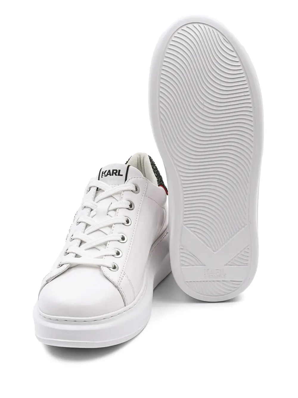 Karl Lagerfeld Sneakers met logopatch Wit