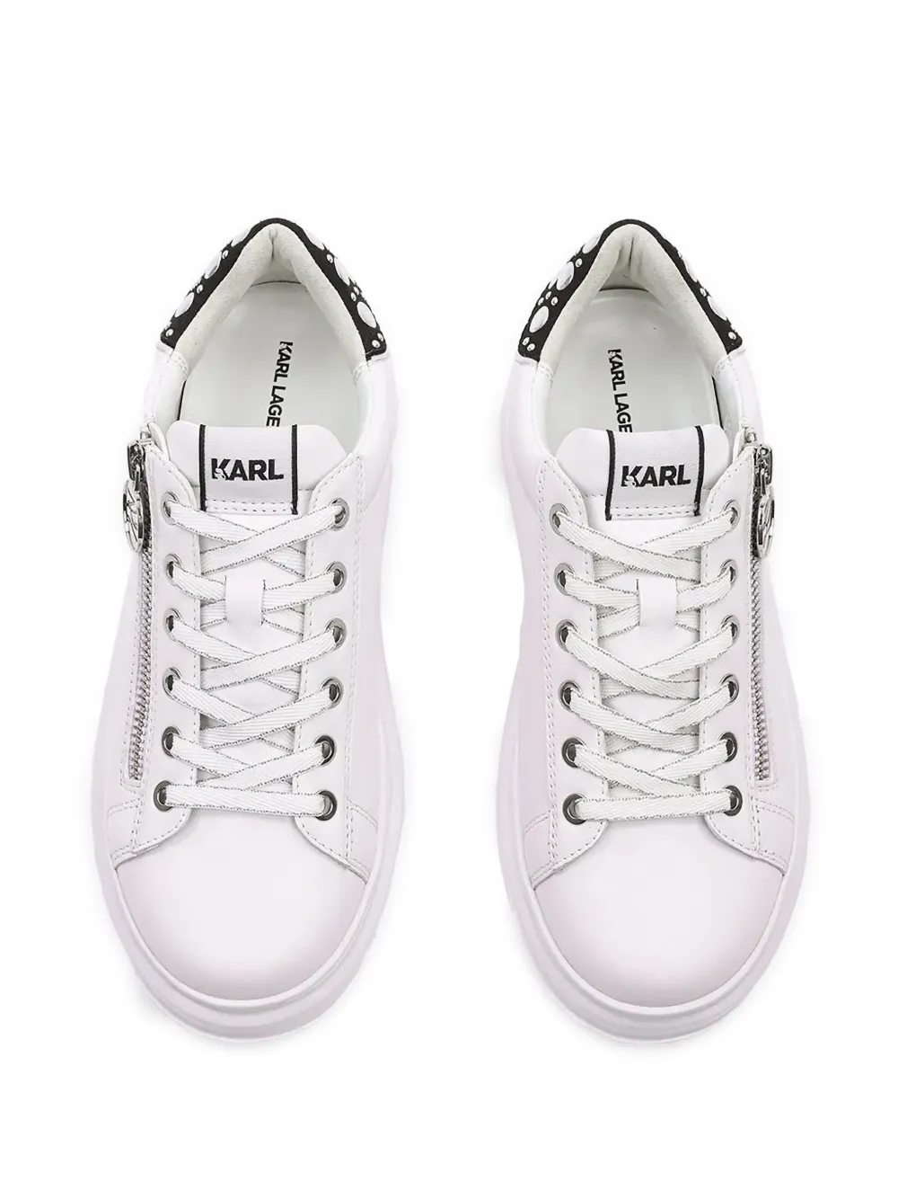 Karl Lagerfeld Zip Kapri sneakers Wit
