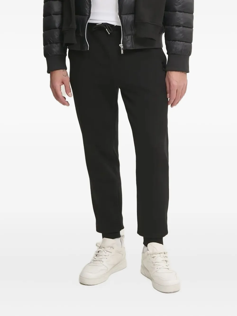 Karl Lagerfeld Logo-embossed Track Pants In Black