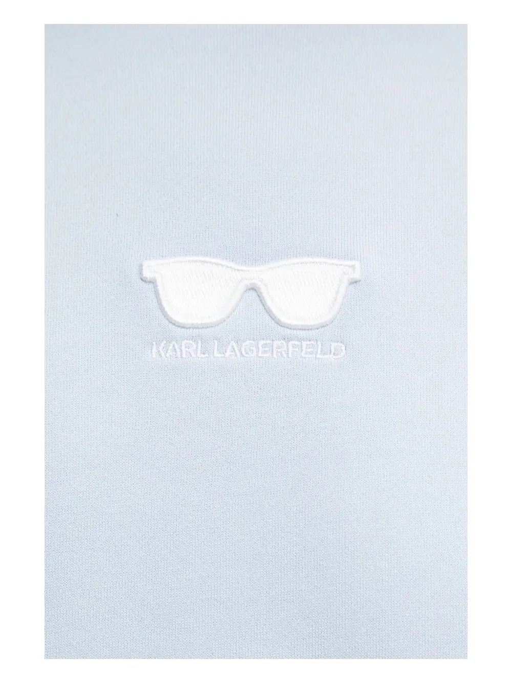 Karl Lagerfeld sunglasses-embroidered sweatshirt Blauw