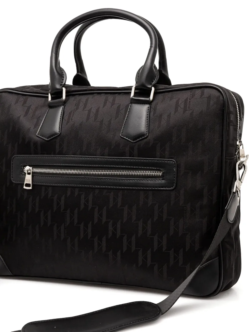 Karl Lagerfeld Reistas met monogram Zwart