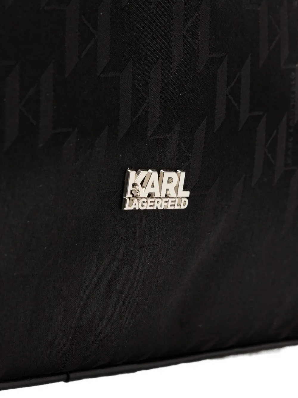 Karl Lagerfeld Reistas met monogram Zwart
