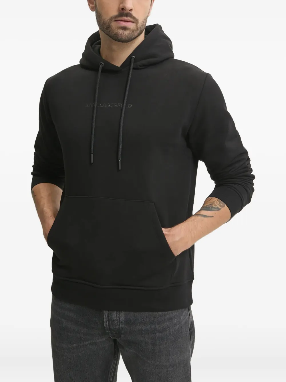 Karl Lagerfeld hoodie con logo estampado | negro | Image 1