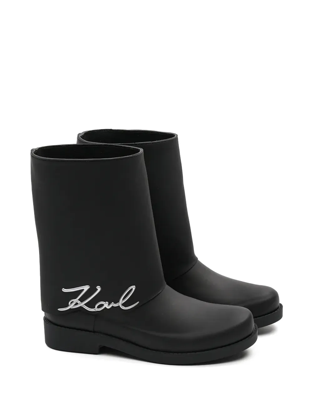 Karl Lagerfeld logo-lettering rain boots | Rain & Snow Boots | Image 2