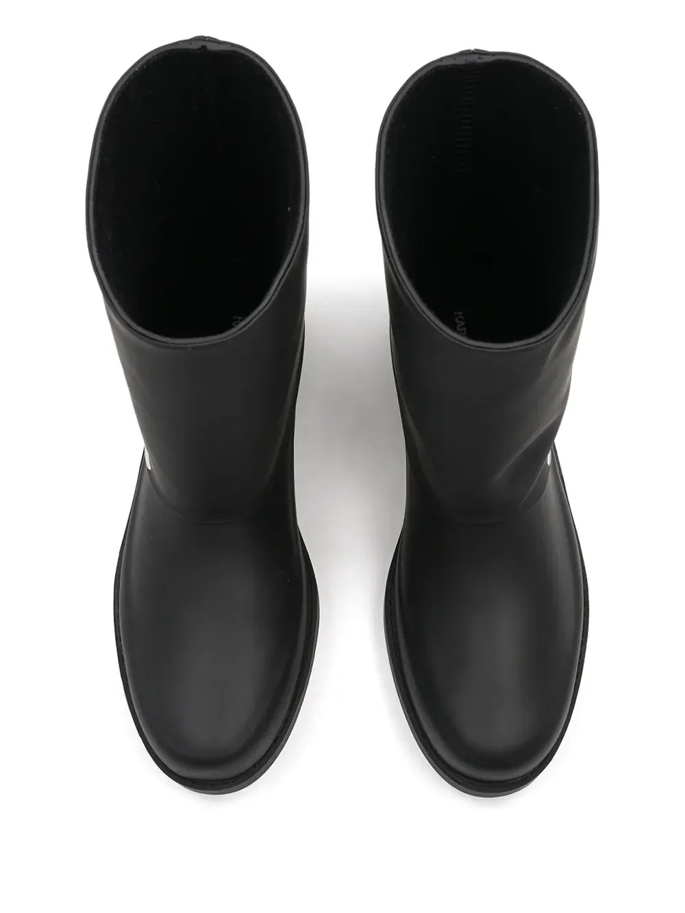 Karl Lagerfeld Logo-lettering Rain Boots In Black