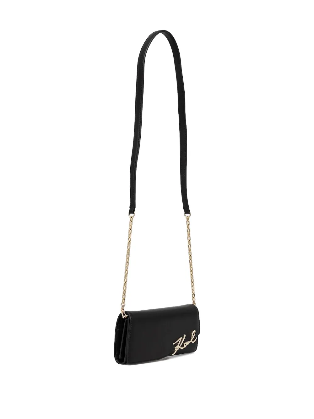 Karl Lagerfeld Leren tas Zwart