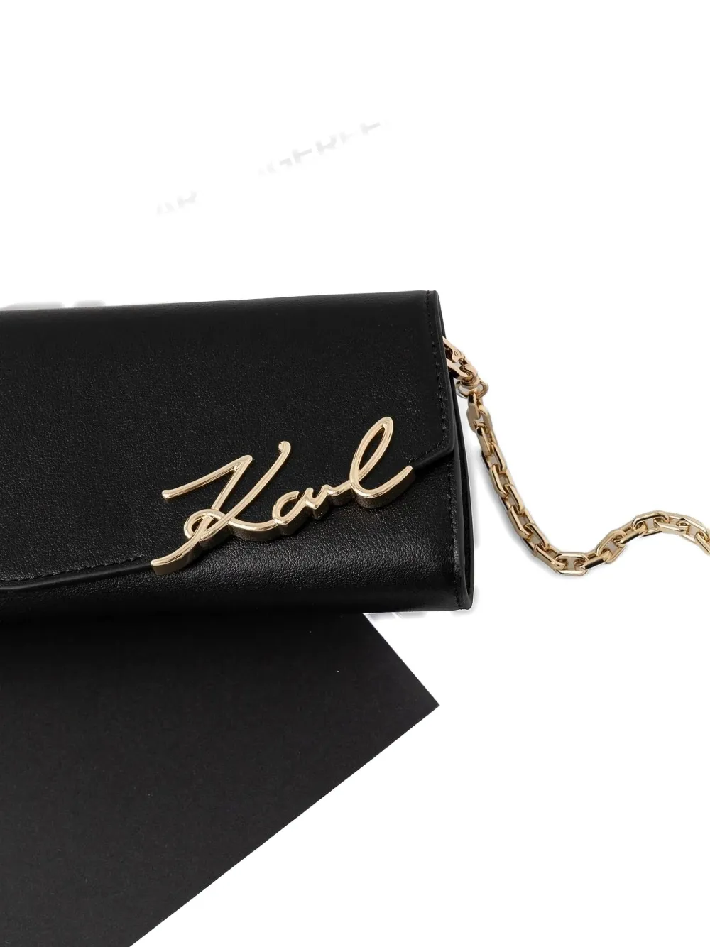 Karl Lagerfeld Leren tas Zwart