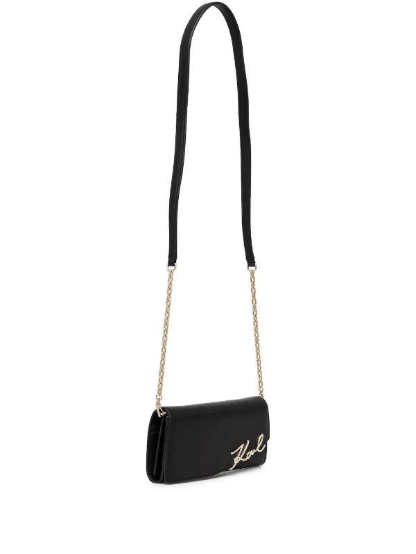 Karl Lagerfeld Leather Mini Bag Black FARFETCH