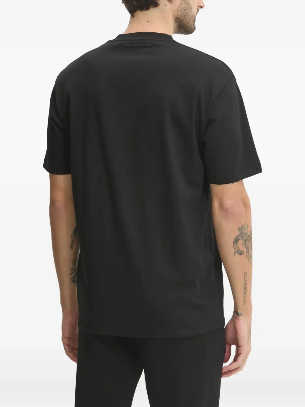 Karl Lagerfeld T-shirt met logoprint Zwart
