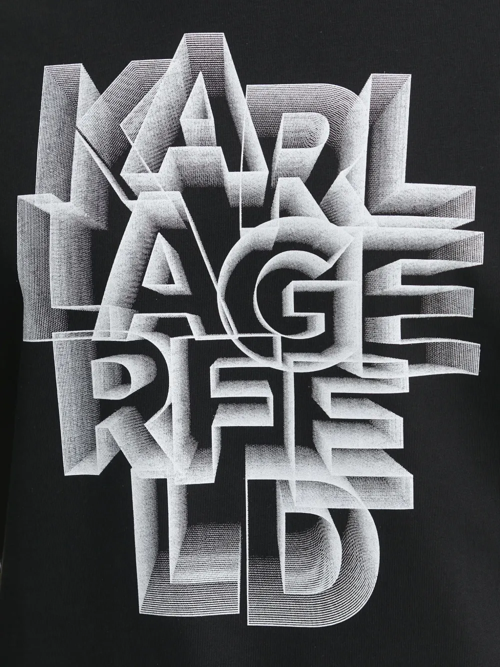 Karl Lagerfeld T-shirt met logoprint Zwart