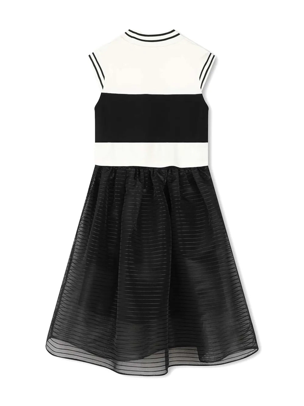 Karl Lagerfeld two-tone dress - Zwart