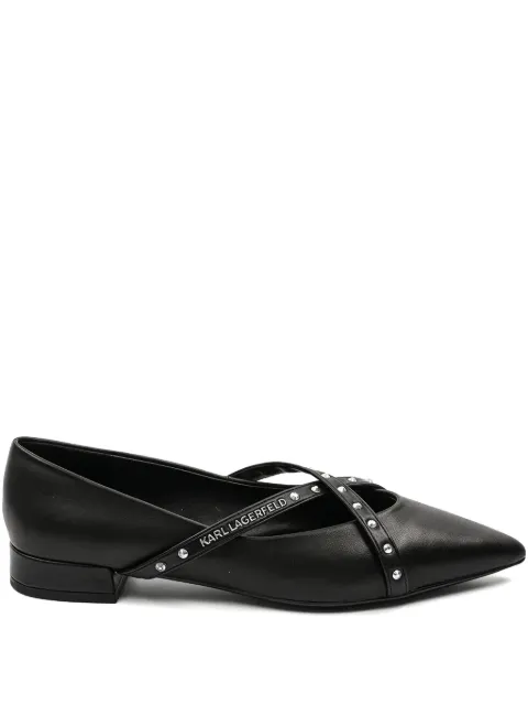 Karl Lagerfeld Kerrie Krosstrap ballerina shoes