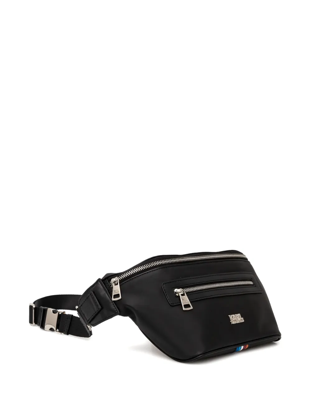 Karl Lagerfeld logo-lettering belt bag - Zwart