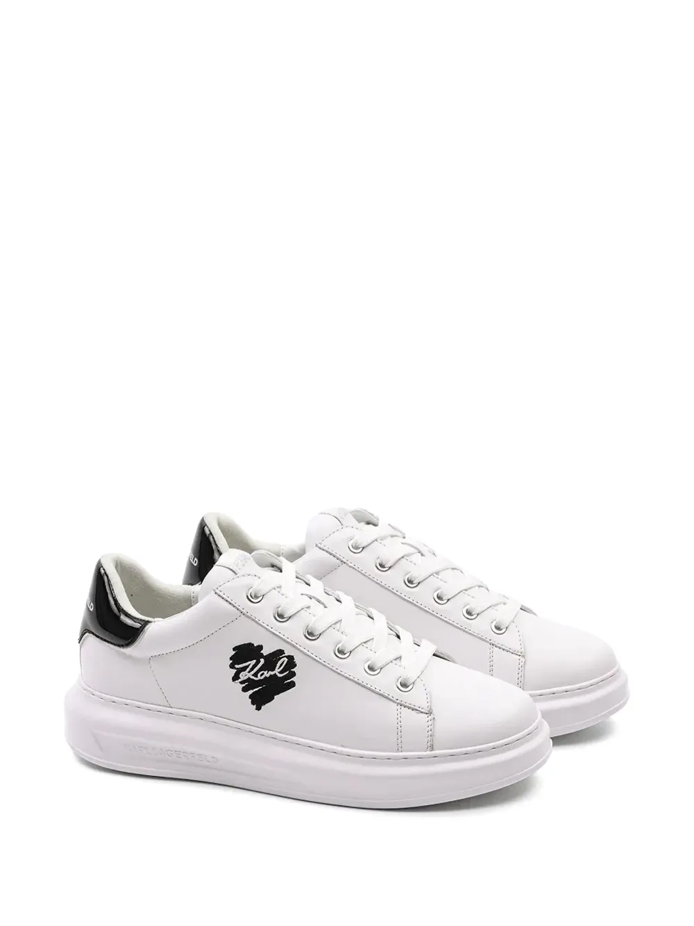 Karl Lagerfeld Leren sneakers - Wit