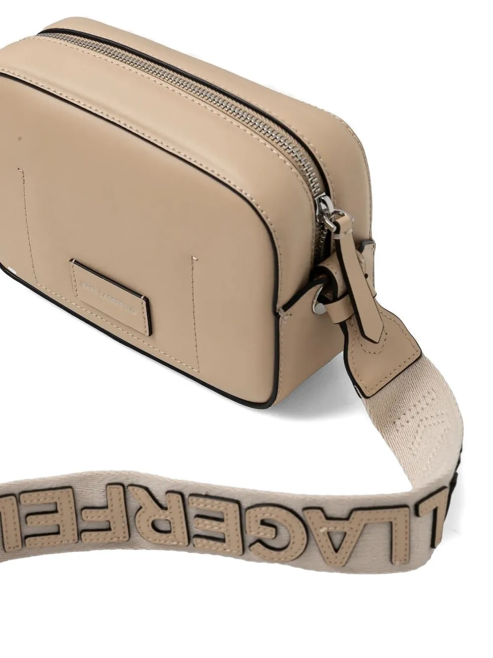 Karl Lagerfeld Geperforeerde crossbodytas Beige