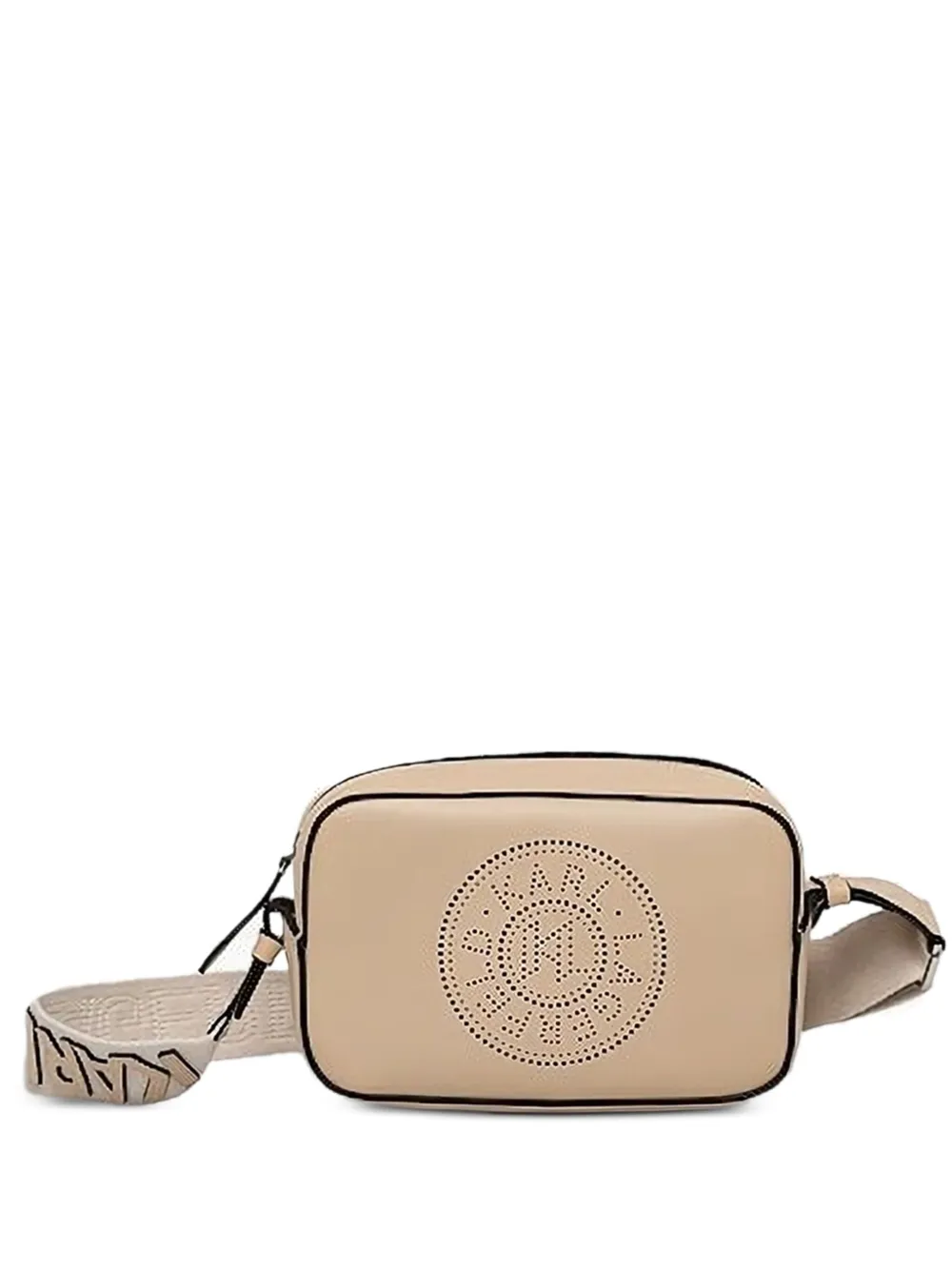 Karl Lagerfeld Geperforeerde crossbodytas Beige