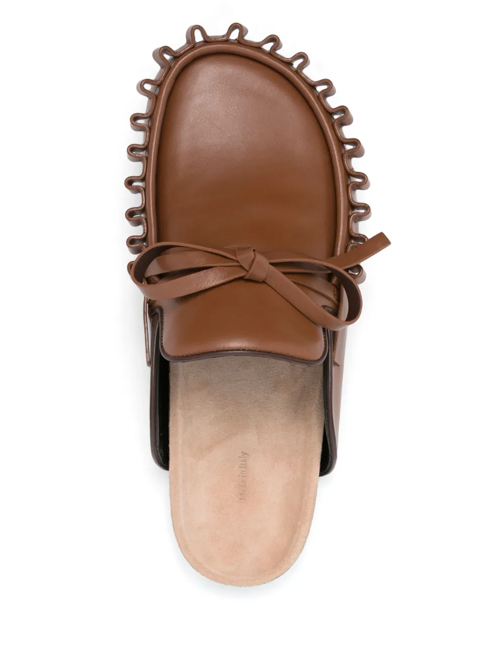 JW Anderson bow-detail slippers Brown