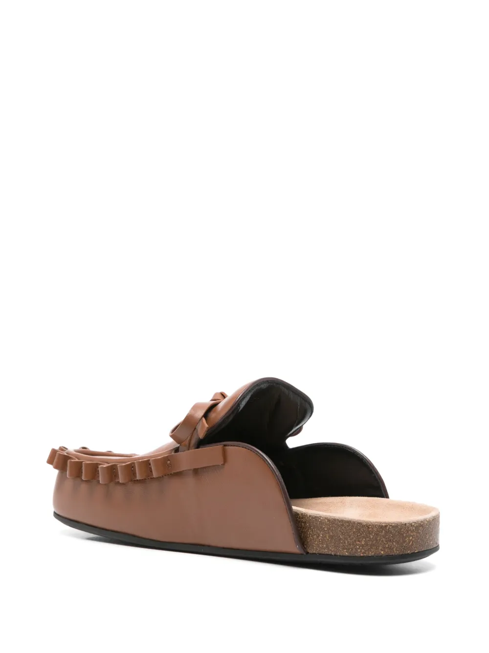 JW Anderson bow-detail slippers Brown