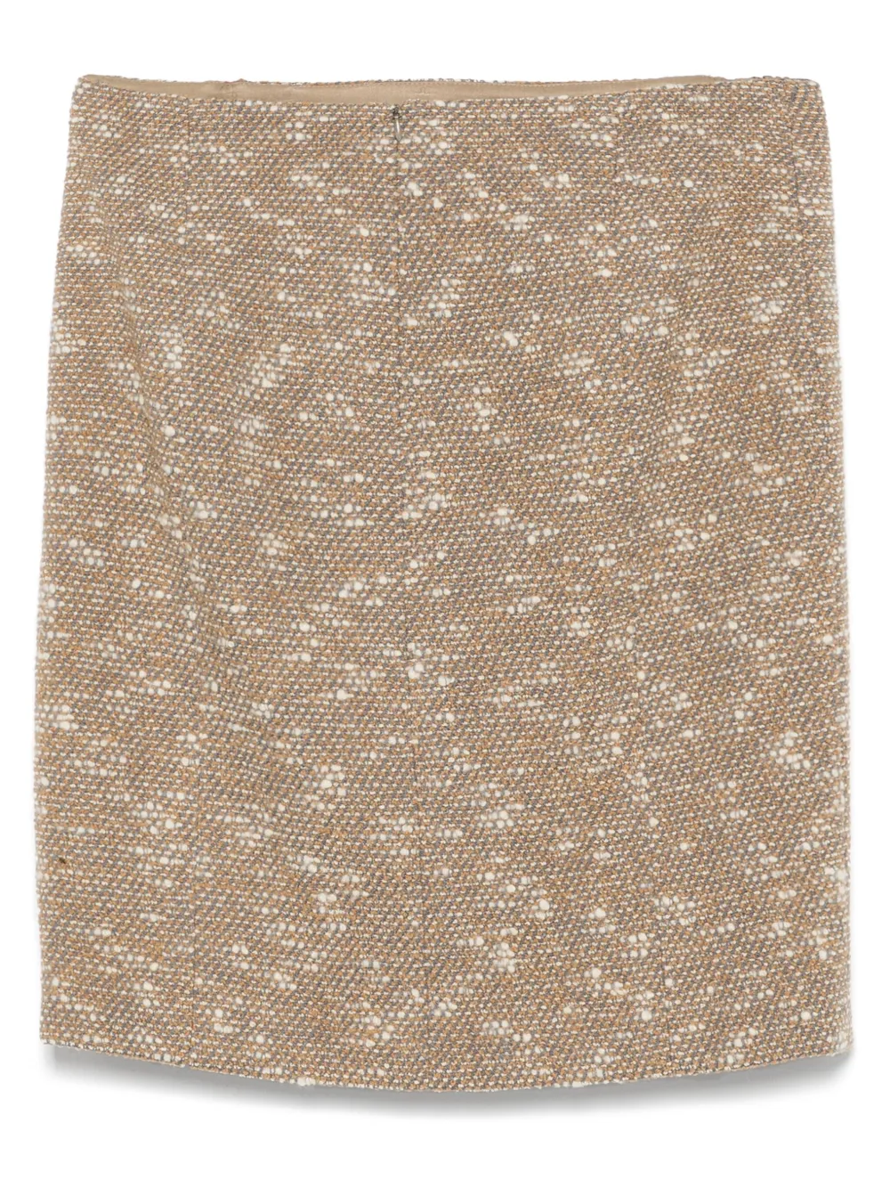 CHANEL Pre-Owned 1990s bouclé mini-rok - Beige