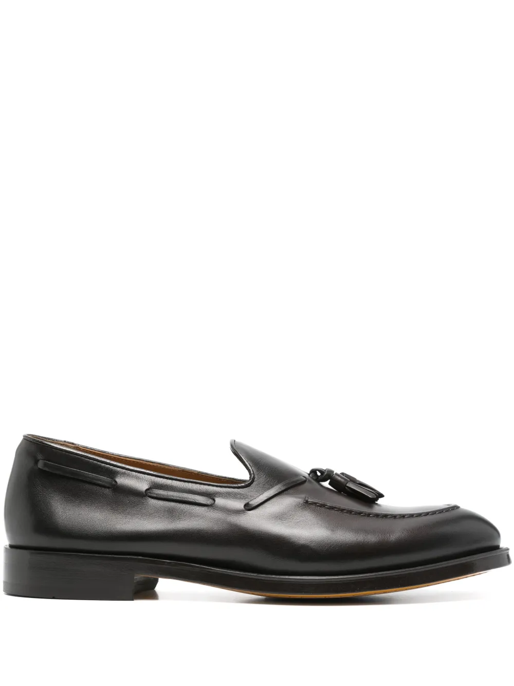 Doucal's brushed-leather loafers Brown