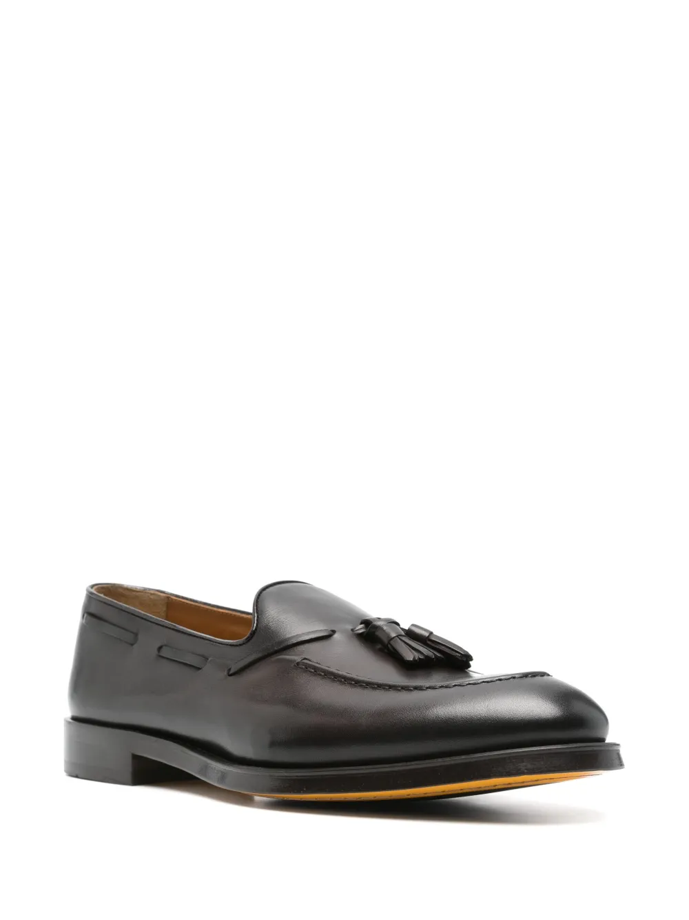 Doucal's brushed-leather loafers Brown