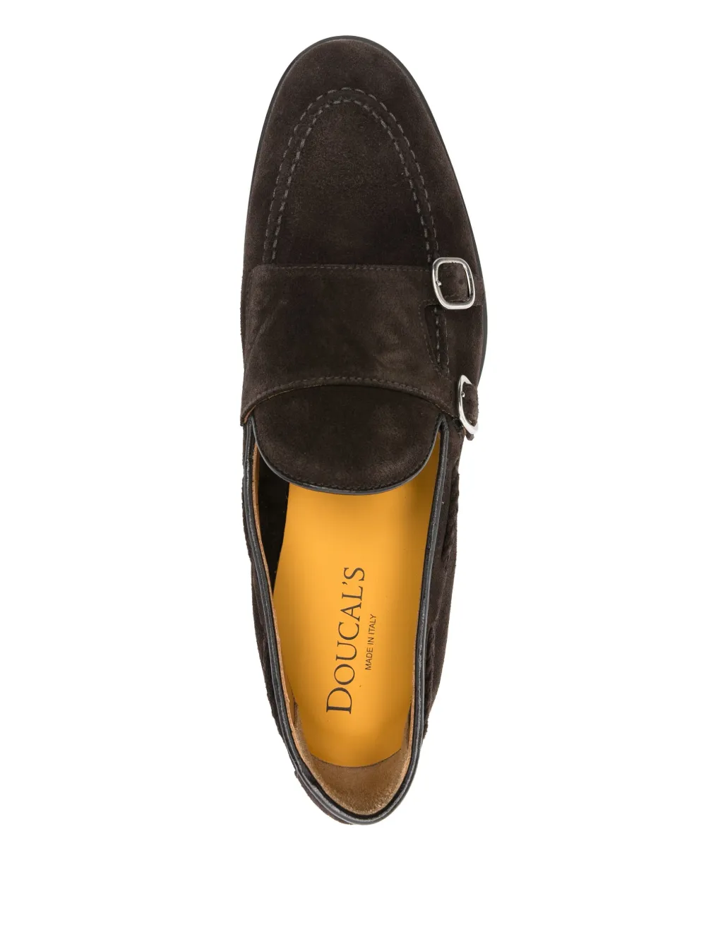 Doucal's suede monk shoes Brown