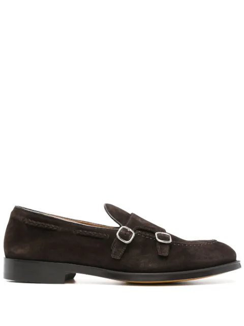 Doucal's suede monk shoes 