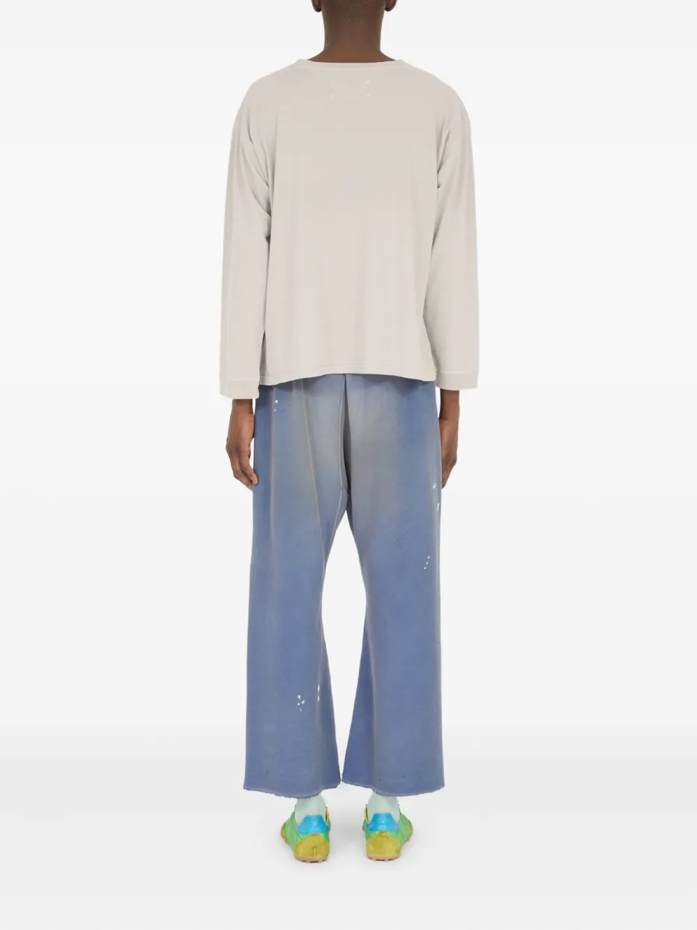 Maison Margiela T-shirt met logoprint Beige