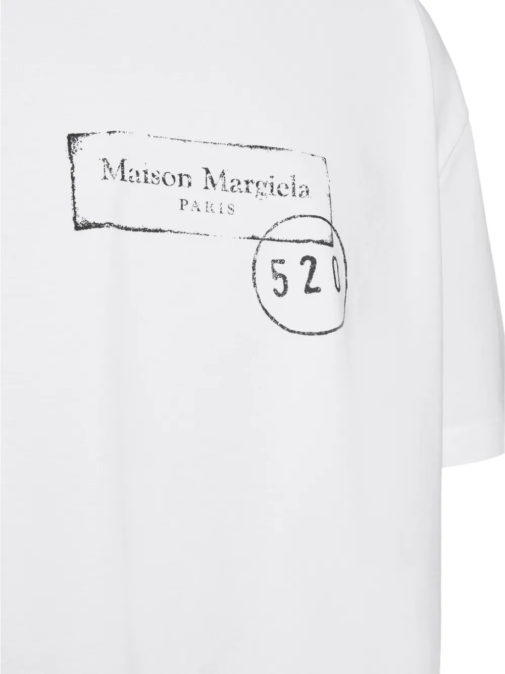 Maison Margiela T-shirt met logoprint Wit