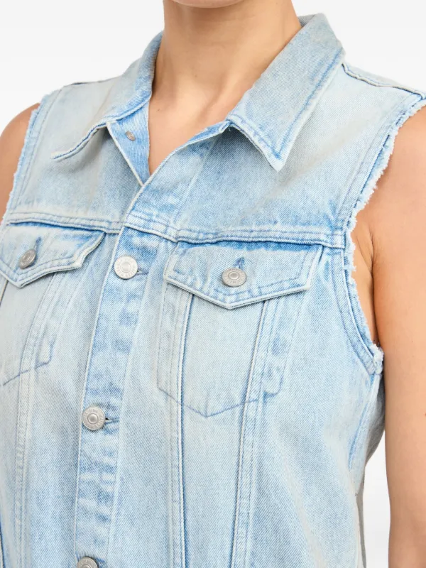 MM6 Maison Margiela Denim Maxi Dress | Blue | FARFETCH BH