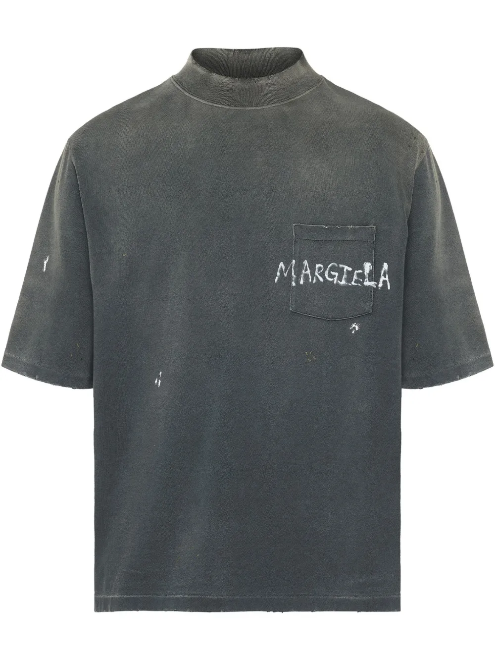 Maison Margiela T-shirt met logoprint Grijs