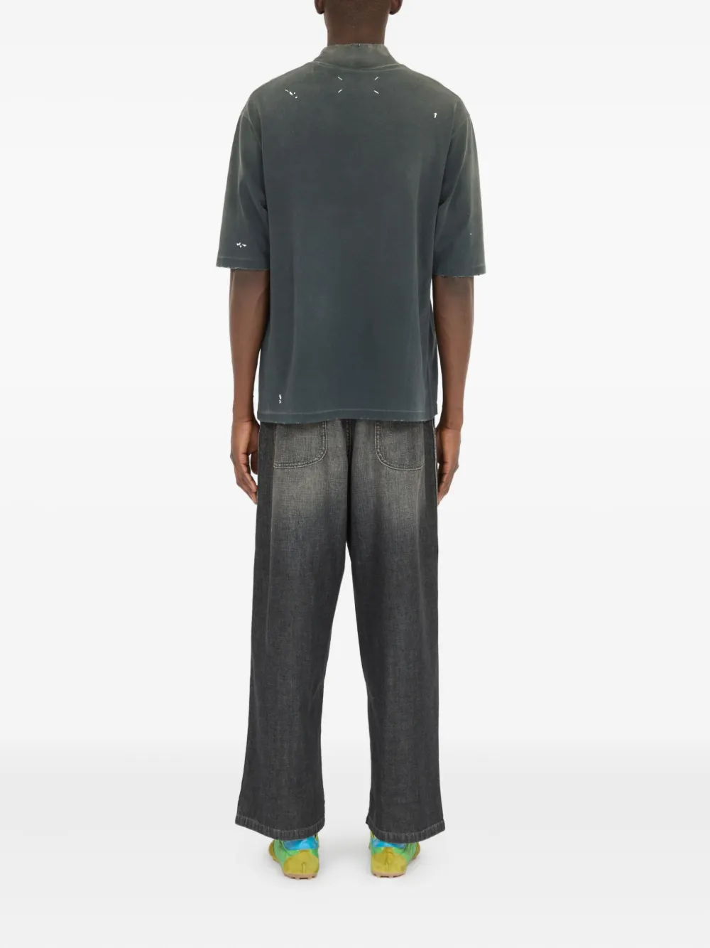 Maison Margiela T-shirt met logoprint Grijs