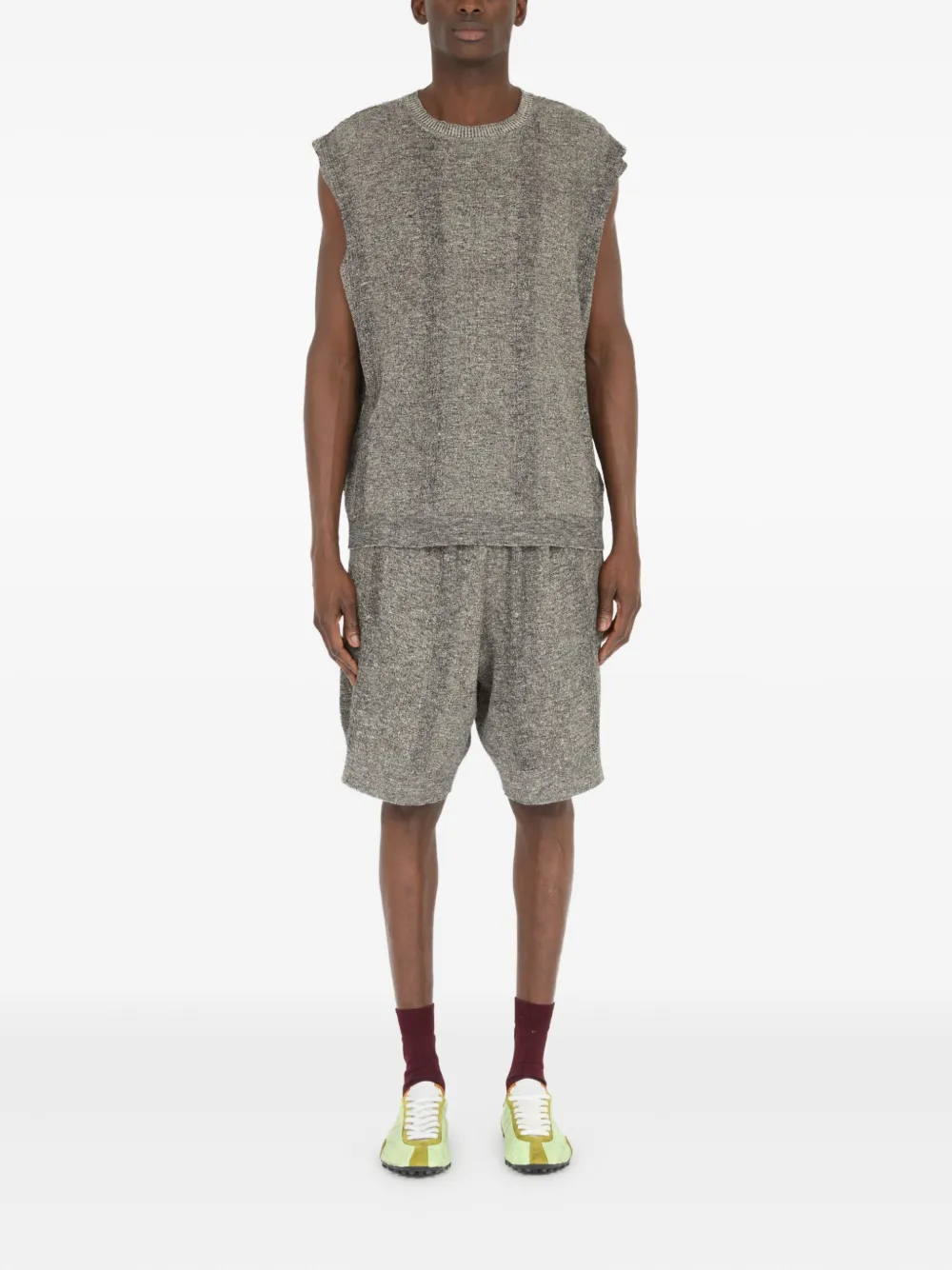 Maison Margiela Chiné gebreide tanktop - Grijs