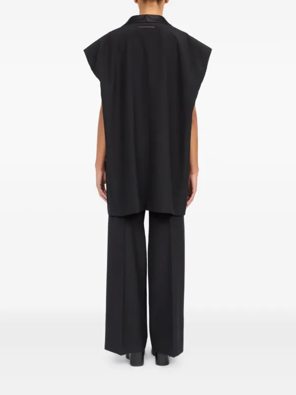 MM6 Maison Margiela テーラード ベスト | ブラック | FARFETCH JP