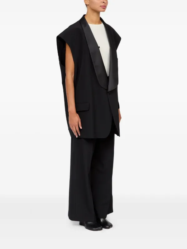 MM6 Maison Margiela テーラード ベスト | ブラック | FARFETCH JP