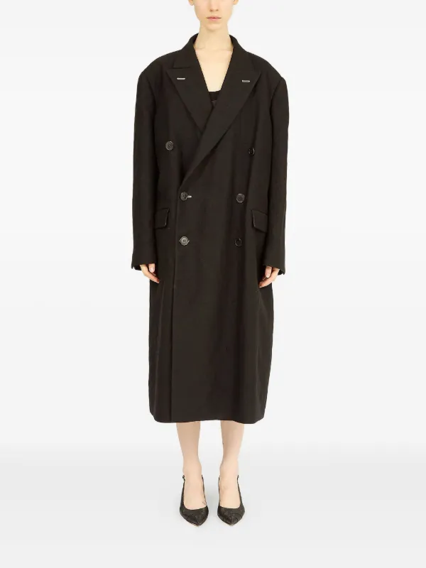 Maison Margiela 4ステッチ コート | ブラック | FARFETCH JP