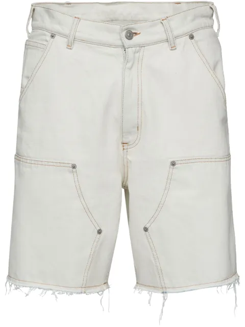 MM6 Maison Margiela Numbers-motif denim shorts 