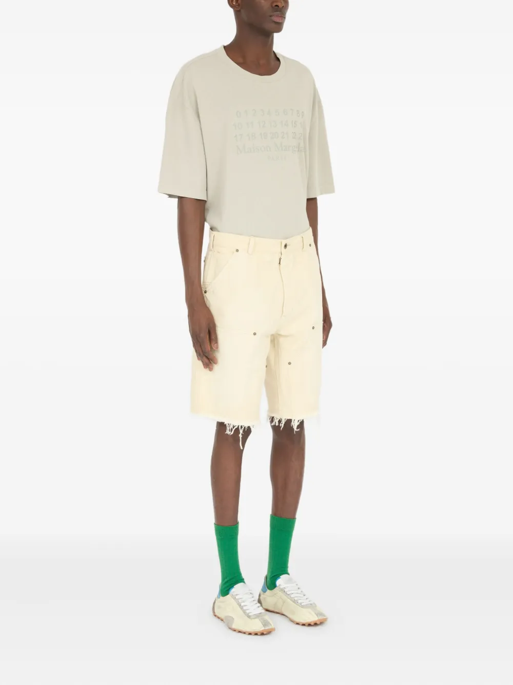 Maison Margiela Denim shorts Beige