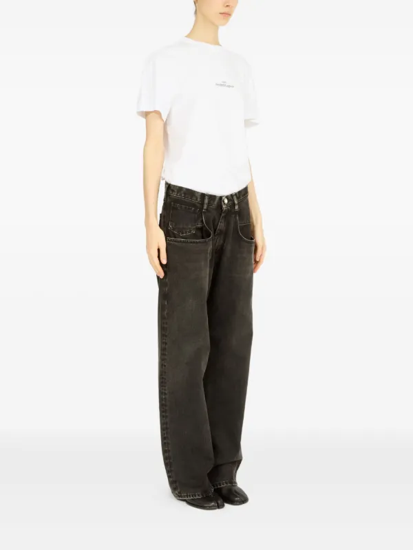 Maison Margiela ストレートジーンズ | ブラック | FARFETCH JP