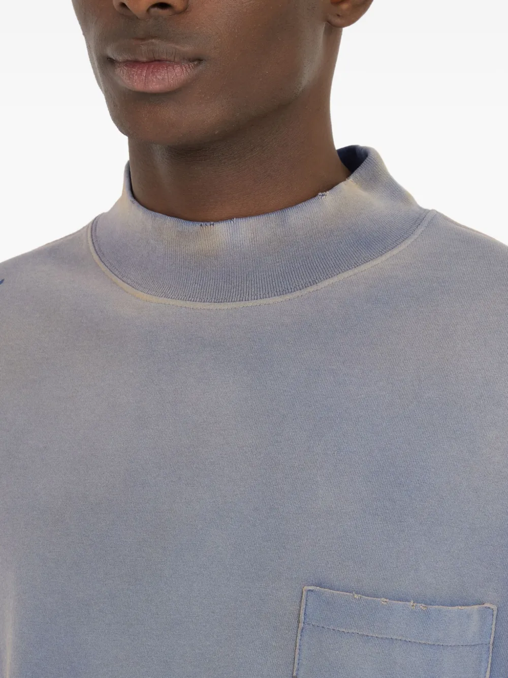 Maison Margiela T-shirt met logoprint Blauw