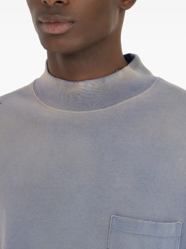 Maison Margiela logo-print T-shirt | Blue | FARFETCH