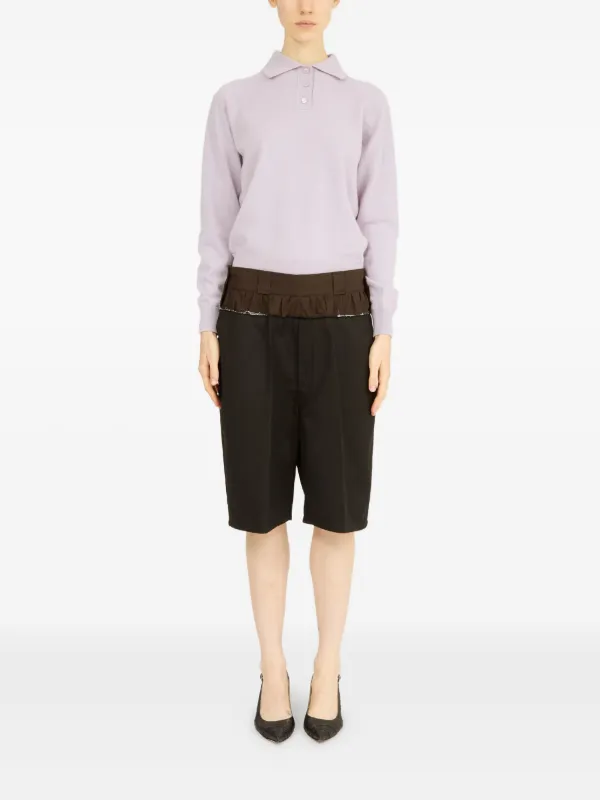 Maison Margiela レイヤード ショートパンツ | ブラウン | FARFETCH JP