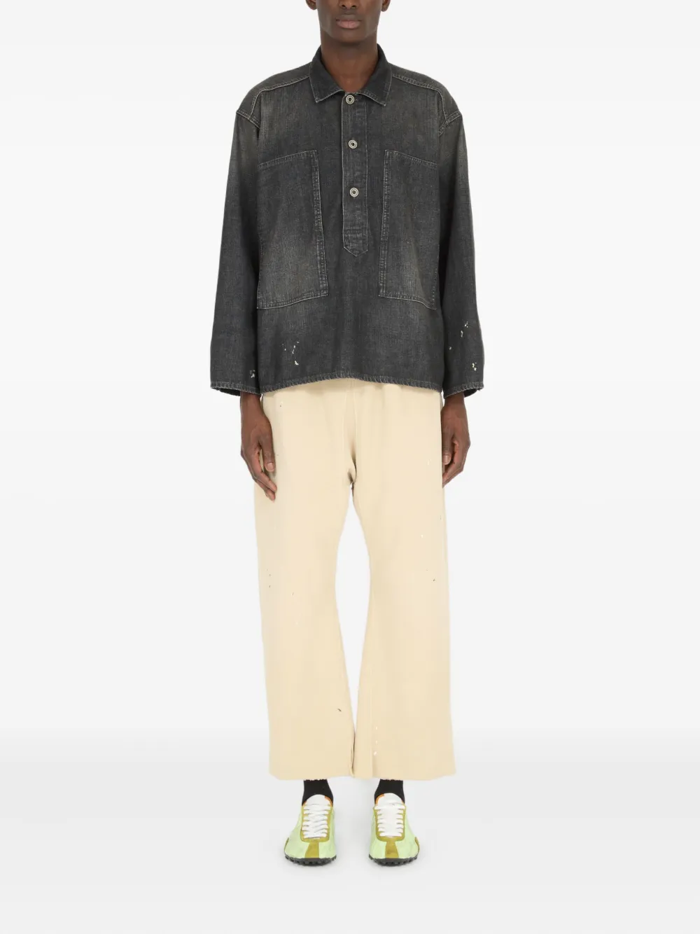 Maison Margiela Denim overhemd - Zwart