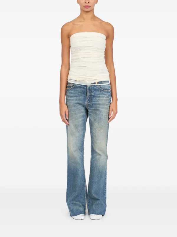 MM6 Maison Margiela Layered Top | White | FARFETCH
