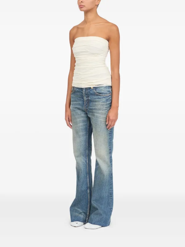 MM6 Maison Margiela 21aw サテンフレアジーンズ MM6 Maison Margiela Layered Top | White | FARFETCH