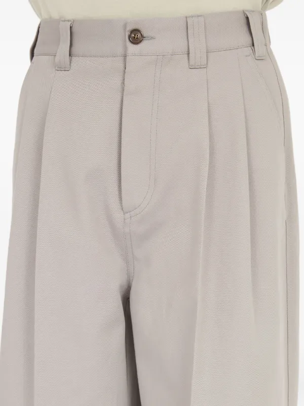 【送料&関税込】Maison Margiela over Ivory Cotton Blend Pant Maison Margiela cotton-linen Pants | White | FARFETCH