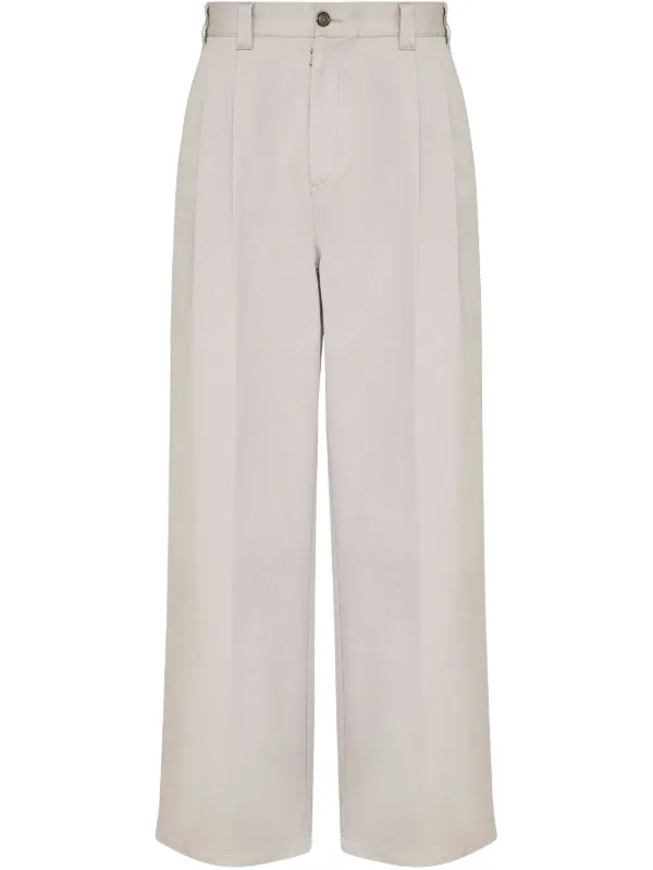 Maison Margiela コットン ワイドパンツ ベージュ 46 Maison Margiela コットン ワイドパンツ ベージュ 46 Maison