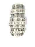 MM6 Maison Margiela Signautre Numbers motif ring - Silver