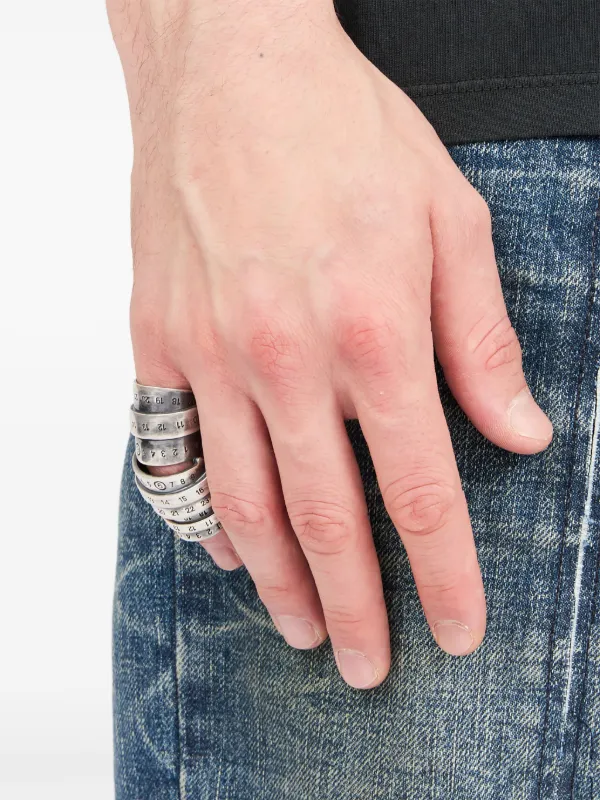 MM6 Maison Margiela Signature Numbers リング | シルバー