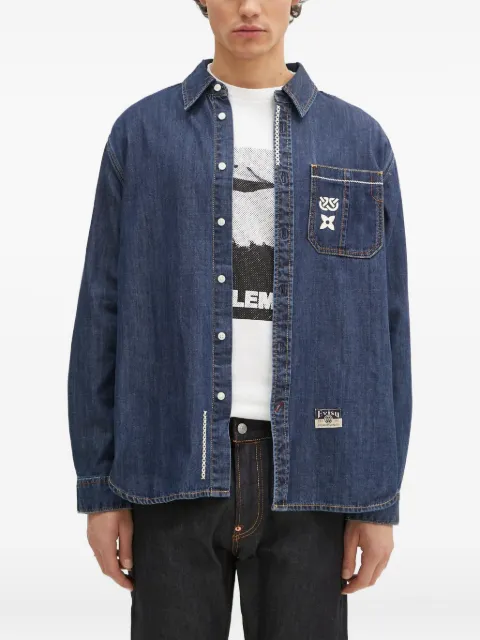 EVISU camisa con bolsillo